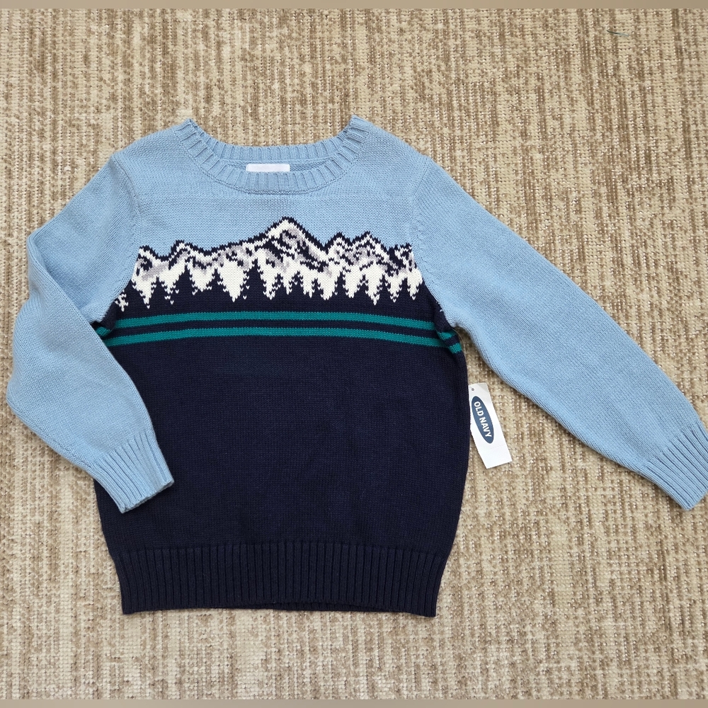 Old Navy Toddler Boys Crewneck Sweater With Mountains